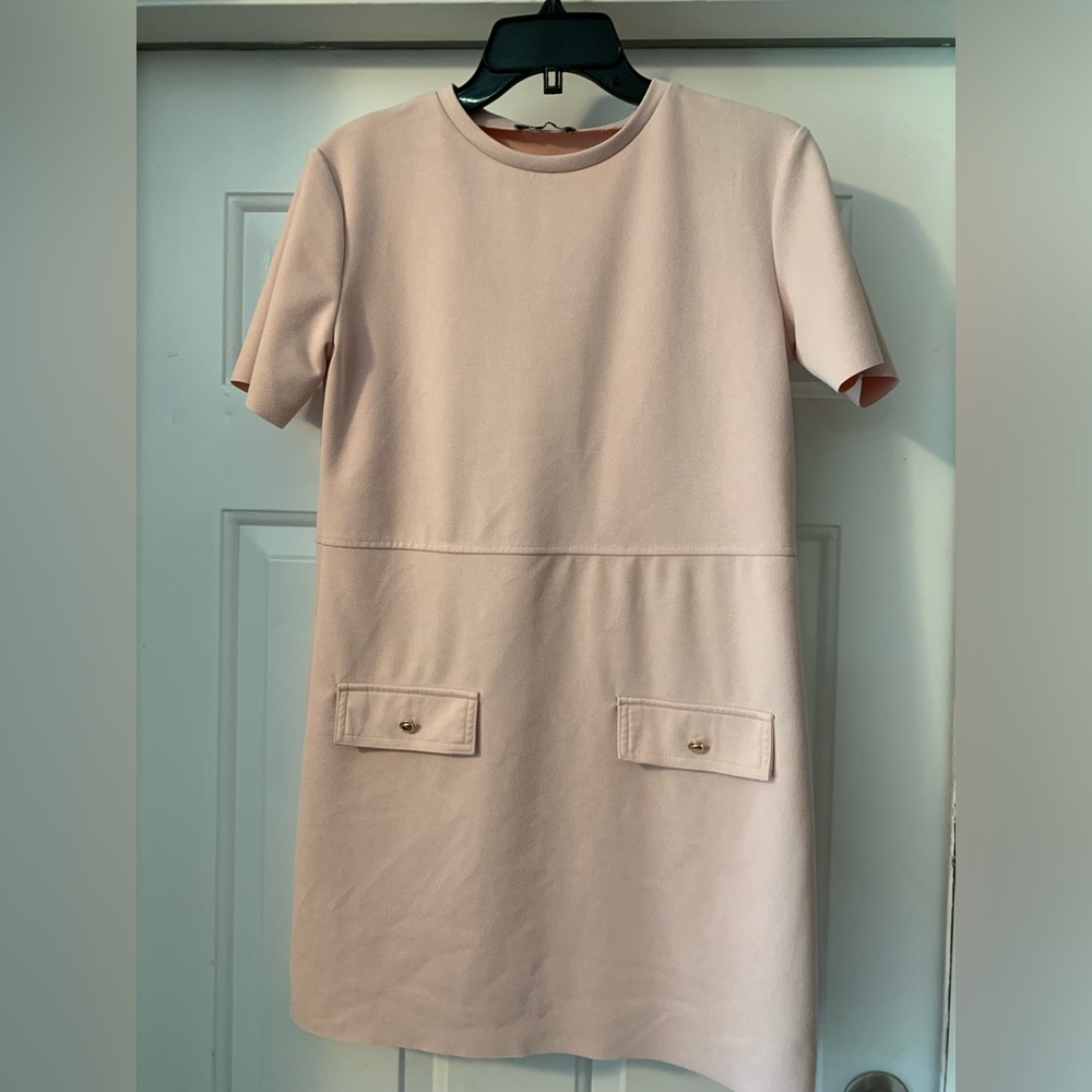 Pale pink women’s Zara dress size S